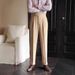 Men's High Waist Business Casual Pants - Comfortable Straight Fit, Wrinkle-Free & Versatile For Office & Daily Wear_viptrois.com