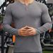 Men's Performance Half-Button Training Tee – Breathable Slim Fit Basketball & Running Shirt (White/Black/Pinkish/Blue/Dark Gray, S-XXXL)_viptrois.com