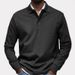"Classic Knit Button-Up Shirt – Versatile Polyester Long Sleeve For Casual & Smart Wear (Multiple Colors)"_viptrois.com