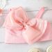 Baby Clothing Girls' sweet set gauze bow one-shoulder strap lace denim shorts two-piece set_viptrois.com