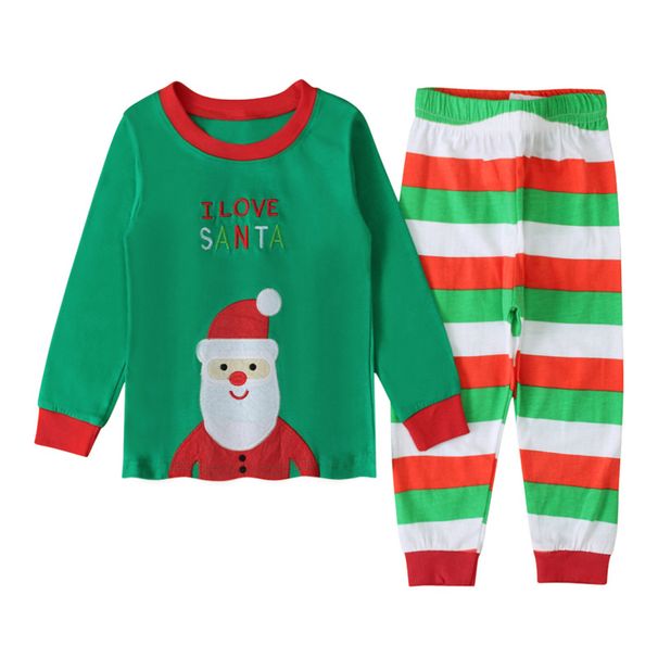Christmas Santa Claus long home suit children's home suit children's suit Instagram_viptrois.com