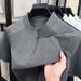 Explosive Punched Solid Color Half Pull Chain Quick Drying T-shirt 2025 Summer New Breathable Round Neck Thin Short_viptrois.com