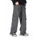 Men's Clothing Men's Wear 2024 Fashion Brand Casual Men's Clothing Dyed Multi Pocket Trousers Loose Floor Mopping Pants Men_viptrois.com