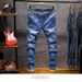 Men's Clothing Men's Stretch Comfort Fit Jeans - Classic Relaxed Straight Leg Casual Trousers In Multiple Colors_viptrois.com