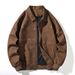 Plus Size High-End Motorcycle 2025 Spring And Autumn New American Retro PU Leather Jacket Versatile Coat For Men_viptrois.com