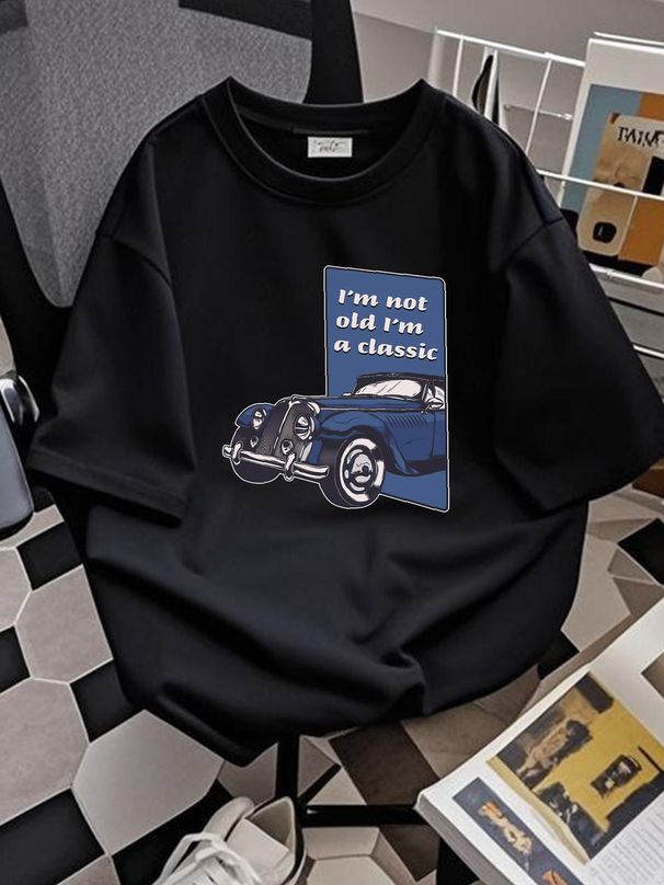 Birthday Im Not Old Im A Classic Funny Mens T-Shirt 100% Cotton Designer Clothes Comfortable Versatile Breathable Graphic Summer Fashion_viptrois.com