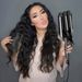 25mm Three-tube Egg Roll Curling Rod With Two Temperature Controls, Fast Heating Portable Curler For Wavy Hair_viptrois.com