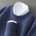 First Line Ready Made 100 Wool Sweater Men's Half High Collar Thickened Autumn And Winter Loose Pullover Sweater Knitted Bottoming Shirt_viptrois.com