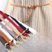 New hand-woven belt Women's pin buckle retro casual Joker thin belt waist rope decorative belt wholesale_viptrois.com