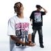 New 285G Pure Cotton American Style Printed Hip-Hop High Street Loose T-Shirt_viptrois.com