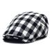 British Style Plaid Fashion Beret Men's Baseball Women's Forward Cap Casual Hat_viptrois.com