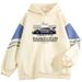 American Style Color Block Sweatshirt For Men, Loose Fit Berry Sports Car Print Pullover, Cool Outerwear Top_viptrois.com