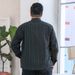 Men's Clothing Stand Collar Shirt Men's Long Sleeve Shirt Loose Large Size Men's Clothing Fat Men Plus Size Casual Tops_viptrois.com