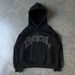 Gothic Letter & Star 3D Foam Print Hoodie – Vintage Streetwear Pullover For Men & Women_viptrois.com