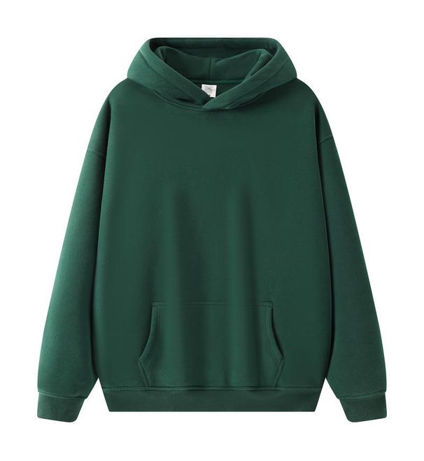 Vintage Fleece Hoodie – 350GSM No-Drawstring Unisex Pullover (S-2XL, 17 Colors)_viptrois.com