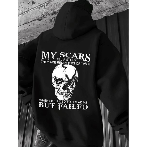 Men's Streetwear Dark Style Hooded Sweatshirt Oversized Pullover Hoodie Casual Hip Hop Fashion_viptrois.com