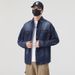 Spring And Autumn American Fashion Brand Washed Denim Men's New Loose Oversized Long Sleeved Shirt Casual Versatile_viptrois.com