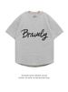 Fashionable, loose versatile, beautiful unisex T-shirt with round neck, pure cotton pullover, ruffled and handsome print_viptrois.com