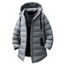 Men's Clothing Oversized Long Hooded Winter Coat With Thick Polyester Fill, Warm And Comfortable, Available In Grey, Black, Army Green (Sizes M-5XL)_viptrois.com