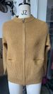 Women's Casual Zip-Up Sweater Cardigan - Soft Cotton Blend, Loose Fit, Long Sleeve, Round Neck, Solid Color (Gray/) Versatile Layering For Fall_viptrois.com