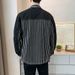 Cowboy Patchwork Striped Spring Autumn New Style Loose And Trendy Korean Casual Versatile Shirt Men's Jacket_viptrois.com
