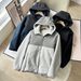Men's Clothing Unisex Winter Fleece Hooded Zip-Up Jacket - Lightweight, Windproof, Casual & Sporty (Dark Beige, Aqua Blue, Light Gray, Dark Green)_viptrois.com
