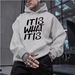 Men's Clothing Letter Print Hoodie, Casual Sports Sweatshirt, Long Sleeved Autumn And Winter Fashion Street Style Versatile Top_viptrois.com