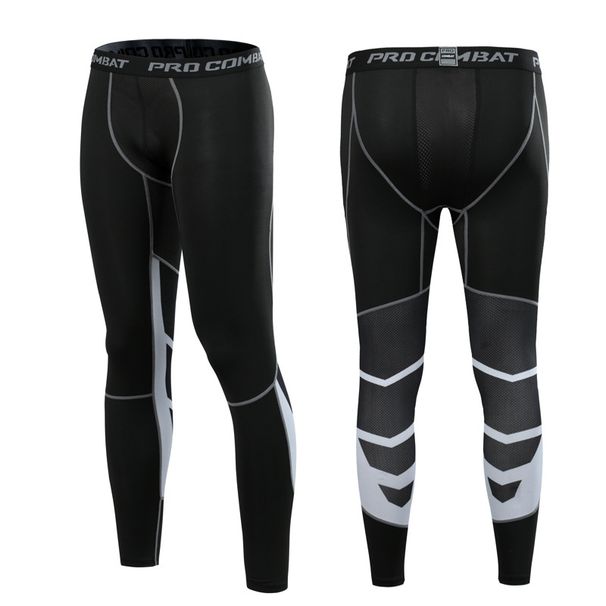 Men's clothing Sports fitness pants Men's running basketball printed leggings quick dry compression wicking sweat_viptrois.com