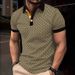 Men's Clothing Daily Casual Men's Short Sleeved Polo Shirt Fashionable 3d Printed Lapel Polo Suit Men's Clothing_viptrois.com
