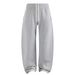 Men's Heavyweight Fleece-Lined Jogger Pants - Oversized Streetwear Sweatpants With Curved Hem, No Logo Minimalist Design For Winter (8 Colors)_viptrois.com