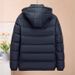 Men's Clothing Men's Autumn And Winter Cotton Casual Hooded Lining Full Edge Light Sweater Couple Jacket Casual Top Solid Color Stitching_viptrois.com