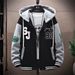 2026 Fashion Hoodies Outerwear Youth/Men Splicing Long Sleeve Loose Zipper Hooded Sweatshirts M-3XL_viptrois.com