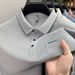 Summer New Men's Short Sleeve T-Shirt Breathable Comfortable Business Casual Polo Shirt_viptrois.com