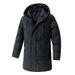 Pure Mid-Length For Men, Plus Size, Cross-Border Hot Item, Winter Loose Hooded Coat, Warm Thickened Down Cotton Jacket_viptrois.com