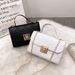 Embossed Checkered Shoulder Bag - Small Square Crossbody Purse For Women, Fashion Minimalist Design_viptrois.com