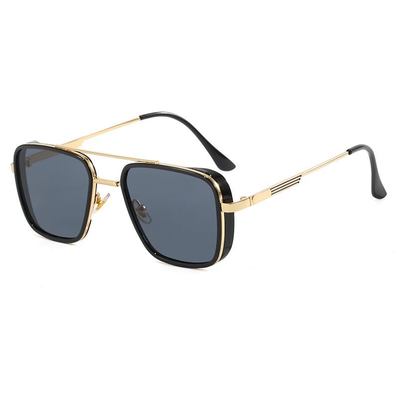 Men's Sunglasses UV Protection Fashion Glasses Square Frame Sun Protection Sunglasses_viptrois.com