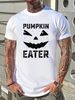 Peter Pumpkin Eater Matching Couple Halloween Costume T-Shirt Summer Streetwear Women Top Graphic Tees Print Round Neck Short Sleeve Slightly Unisex Women Top For Everyday Wear Fashion Stretched Comfortable Graphic T-Shirt For Women Casual Breathable_viptrois.com