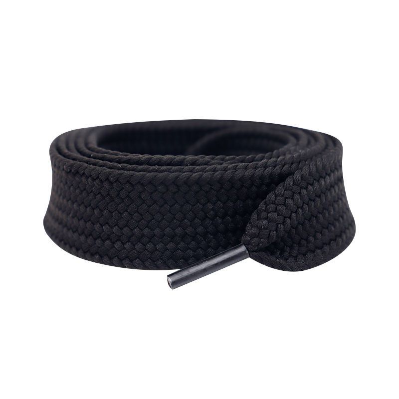 Shoelaces Classic Versatile Trend Widened Flat Shoe Laces Single Layer Solid Color Polyester Fat Shoelaces Shoe Accessories_viptrois.com