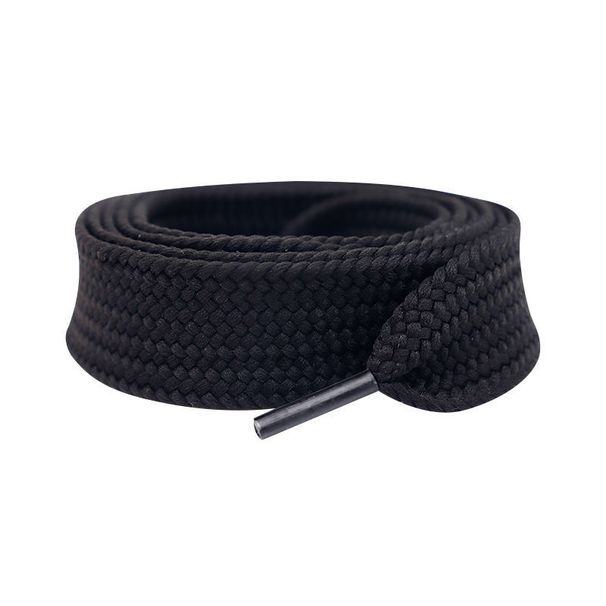 Shoelaces Classic Versatile Trend Widened Flat Shoe Laces Single Layer Solid Color Polyester Fat Shoelaces Shoe Accessories_viptrois.com