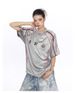 Summer New Jersey-style Patchwork Short-sleeve T-shirt For Men And Women, American-style Loose-fitting Couple's Sports_viptrois.com
