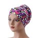 Floral & Leopard Print Chemo Cap – Soft Cotton Turban With Back Bun For Women Fashion Trends Hot-selling_viptrois.com