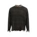 Dark High Street Batik Ripped New Wasteland Style Base Shirt Pullover Unisex Loose Knit Sweater_viptrois.com