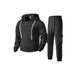 Men's Heavyweight Fleece Hoodie & Jogger Set – Winter Warm Plush-Lined Sweatsuit, Relaxed Fit Casual Loungewear (Pullover + Pants)_viptrois.com