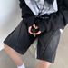 Men's Clothing Denim Shorts Men Summer Retro Trend Washed Straight Pants High Street Vibe Cool Casual Shorts_viptrois.com