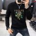 Loom Fashion European Trend Crew Neck Sweatshirt Heavy Embroidery Sequin Hat Men's Top Autumn Winter New Fleece Lin_viptrois.com