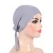 Cotton tie headband hijab base hat Malay gauze scarf H048_viptrois.com