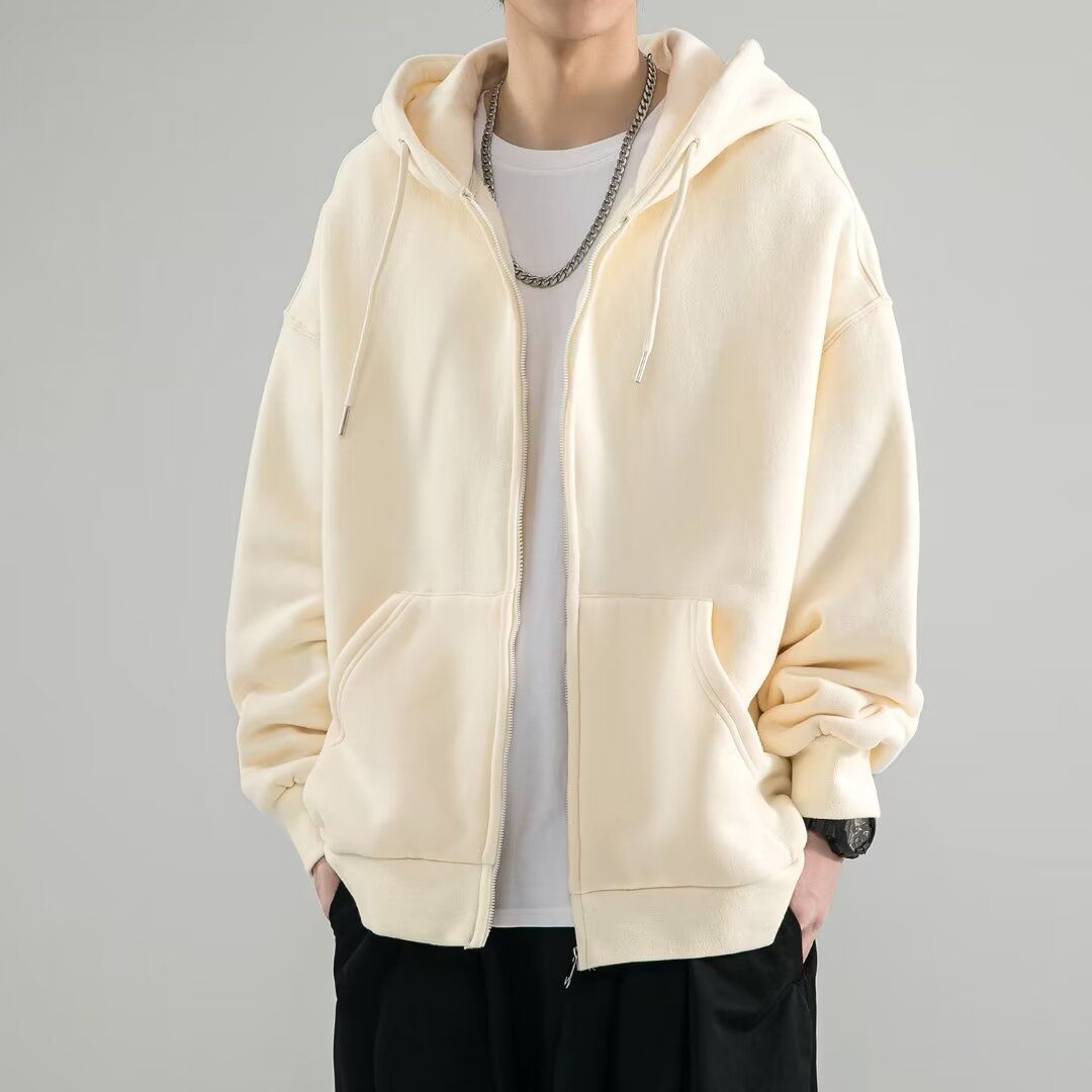 Cardigan Hoodie Men's Jacket Men's Clothing Hooded Couple's Top Autumn Coat_viptrois.com