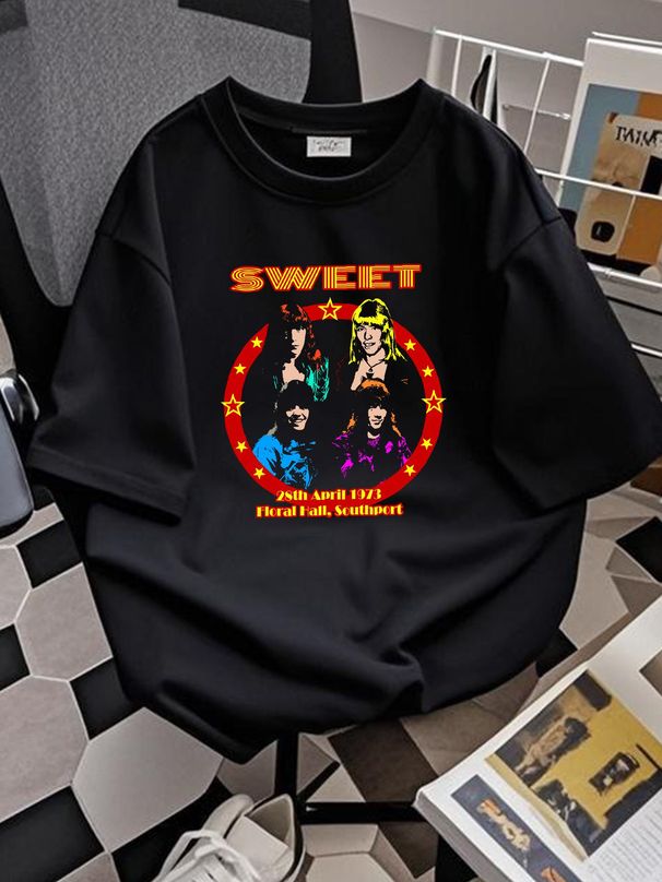 Sweet Band Tour Music T Shirt All Size S To 5XL Unisex Slightly Graphic Stylish Versatile Comfortable Top For Everyday Wear Stretched Streetwear_viptrois.com