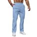 Men's Clothing New Leisure Jacquard Drawstring Loose Leisure Solid Color Pocket Sports Trousers Men_viptrois.com