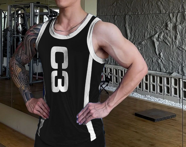 Baskeball Spors Ves Men American Syle Thin Running Finess Sleeveless Training Loose Compeiion Shooing Cover_viptrois.com